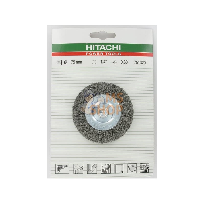 Brosse 75mm1/4 6P ondulé | HIKOKI Brosse 75mm1/4 6P ondulé | HIKOKIPR#611993 Brosse 75mm1/4 6P ondulé | HIKOKI Brosse 75mm1/4 6P ondulé | HIKOKIPR#611993