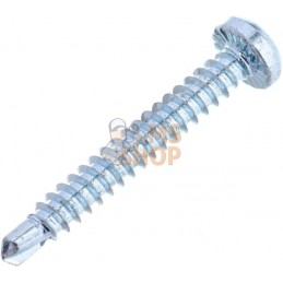 Vis auto-perforante 4.2x32mm, 2mm Robertson carré SQ2 tête plate, DIN 7504 Kramp | KRAMP Vis auto-perforante 4.2x32mm, 2mm Rober