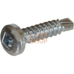 Vis auto-perforante 4,2x19mm, 2mm Robertson carré SQ2 tête plate, DIN 7504 Kramp | KRAMP Vis auto-perforante 4,2x19mm, 2mm Rober