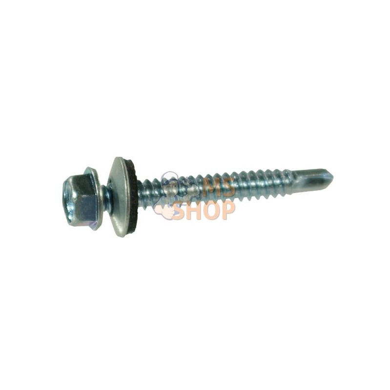 Vis auto-perforante 5.5x38mm tête hexagonale à bride de 8 mm, DIN 7504 Kramp | KRAMP Vis auto-perforante 5.5x38mm tête hexagonal