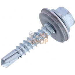 Vis auto-perforante 4,8x25mm, tête hexagonale à bride 8mm, DIN 7504 Kramp | KRAMP Vis auto-perforante 4,8x25mm, tête hexagonale 