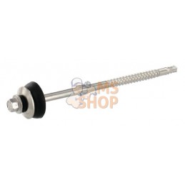 Vis auto-perforante 6.5x130mm,tête hexagonale à bride de 10 mm, DIN 7504 Kramp | KRAMP Vis auto-perforante 6.5x130mm,tête hexago