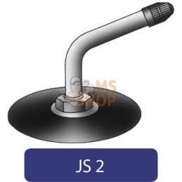 Chambre à air pour jante de Ø 10", 7.50x10, valve courbée 70° Js2, Kramp | KRAMP Chambre à air pour jante de Ø 10", 7.50x10, val