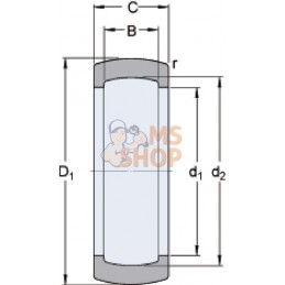 Bague caoutch. p. palier int. | SKF Bague caoutch. p. palier int. | SKFPR#606565