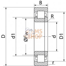 Roulement à rouleaux cylindriques 50x90x2 mm, NUP210ECP SKF | SKF Roulement à rouleaux cylindriques 50x90x2 mm, NUP210ECP SKF | 