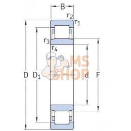 Roulement à rouleaux cylindriques 20x47x18 mm SKF | SKF Roulement à rouleaux cylindriques 20x47x18 mm SKF | SKFPR#671747