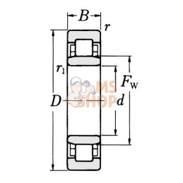 Roulement à rouleaux cylindriques 20x47x18 mm SKF | SKF Roulement à rouleaux cylindriques 20x47x18 mm SKF | SKFPR#671747