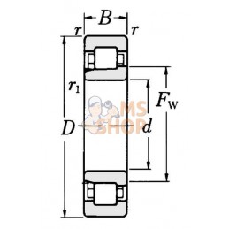 Roulement à rouleaux cylindriques 55x100x21 mm SKF | SKF Roulement à rouleaux cylindriques 55x100x21 mm SKF | SKFPR#671736