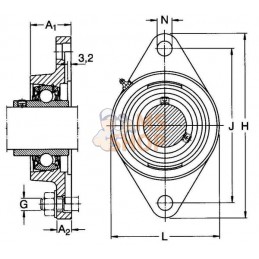 Corps de palier à bride ovale SKF FYTB 510 mm | SKF Corps de palier à bride ovale SKF FYTB 510 mm | SKFPR#968891