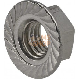 Écrou hexagonal à embase crantée M10 SS A2 | KRAMP Écrou hexagonal à embase crantée M10 SS A2 | KRAMPPR#733152
