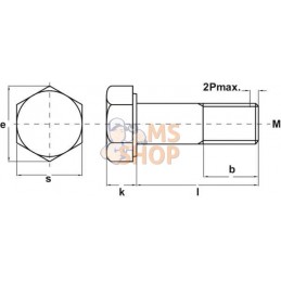 Vis à tête large hexagonale M20x65 10.9 zing cha | KRAMP Vis à tête large hexagonale M20x65 10.9 zing cha | KRAMPPR#726268