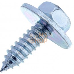 Vis auto-perforante 8x25mm,tête hexagonale de 18 mm, DIN 6901 Kramp | KRAMP Vis auto-perforante 8x25mm,tête hexagonale de 18 mm,