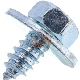 Vis auto-perforante 6.3x13mm, tête hexagonale à bride de 10 mm, DIN 6901 Kramp | KRAMP Vis auto-perforante 6.3x13mm, tête hexago