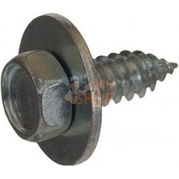 Vis auto-perforante 4,8x22mm, tête hexagonale 8mm, DIN 6901 Kramp | KRAMP Vis auto-perforante 4,8x22mm, tête hexagonale 8mm, DIN