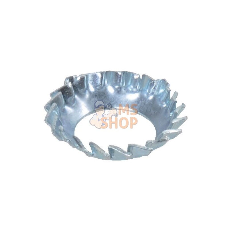 Rondelle frein dentelée M8x15.3x0.5mm, Acier zingué DIN 6798 Kramp | KRAMP Rondelle frein dentelée M8x15.3x0.5mm, Acier zingué D