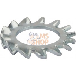 Rondelle frein dentelée M8x15x0,8mm, Acier zingué DIN 6798 Kramp | KRAMP Rondelle frein dentelée M8x15x0,8mm, Acier zingué DIN 6