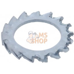 Rondelle frein dentelée M12x20.5x1mm, Acier zingué DIN 6798 Kramp | KRAMP Rondelle frein dentelée M12x20.5x1mm, Acier zingué DIN