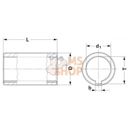 Alésage rond L100 Ø 35 avec clé 10 mm | KRAMP Alésage rond L100 Ø 35 avec clé 10 mm | KRAMPPR#507500