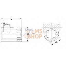 Douille profilée 1 1/8 Z6 | KRAMP Douille profilée 1 1/8 Z6 | KRAMPPR#506943