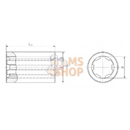 67-40-123 douille prof 1 3/4x6 | WALTERSCHEID 67-40-123 douille prof 1 3/4x6 | WALTERSCHEIDPR#513776