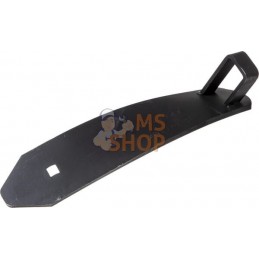 Plaque de guidage droite avec support pour pied 30 mm, 80 x 8 x 425 mm | KRAMP Plaque de guidage droite avec support pour pied 3