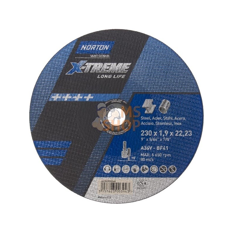 Disq coup X-Treme Life 230x1,9 | NORTON Disq coup X-Treme Life 230x1,9 | NORTONPR#484692