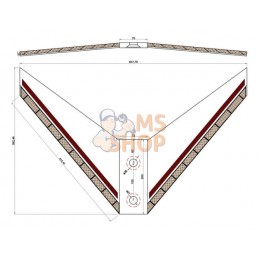 Soc à ailette carbure cultichaum TL 600mm p/Amazone | KRAMP Soc à ailette carbure cultichaum TL 600mm p/Amazone | KRAMPPR#776202