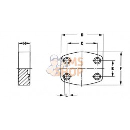 Bride SAE 3000PSI 1 1/ | OLEO TECNICA Bride SAE 3000PSI 1 1/ | OLEO TECNICAPR#1126750