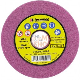 Disque abrasif 105x3,2x22mm | TECOMEC Disque abrasif 105x3,2x22mm | TECOMECPR#1127119