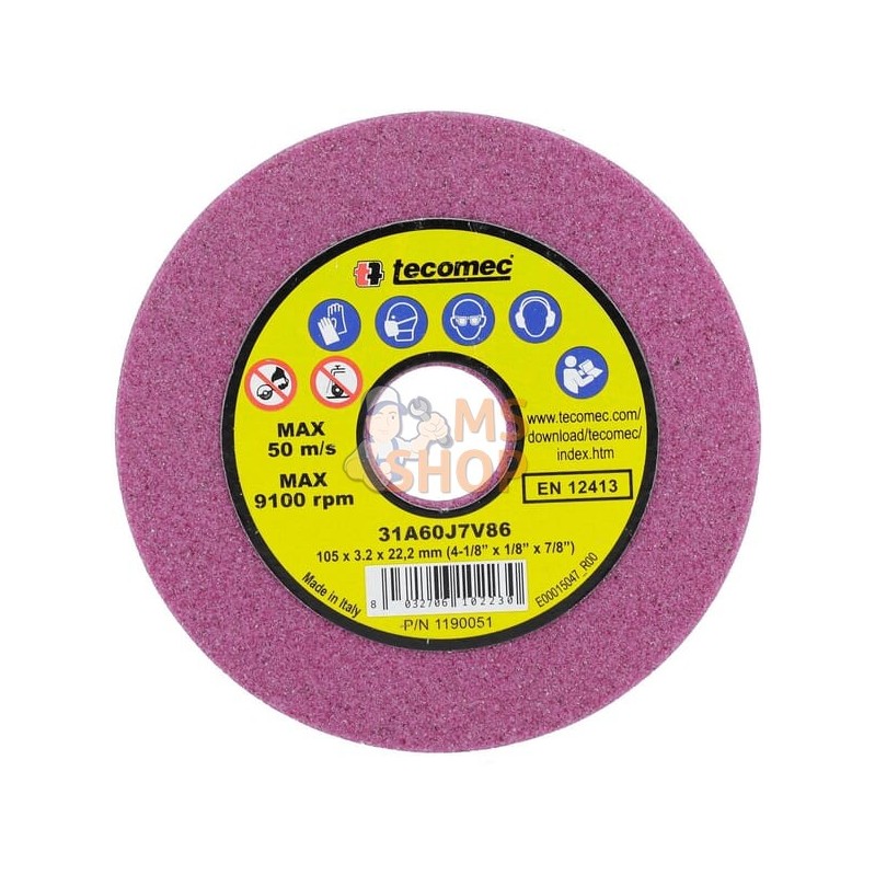 Disque abrasif 105x3,2x22mm | TECOMEC Disque abrasif 105x3,2x22mm | TECOMECPR#1127119