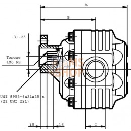 Pompe FP4073D0-19T1-LGF/GE-N | CASAPPA Pompe FP4073D0-19T1-LGF/GE-N | CASAPPAPR#1127132