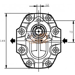 Pompe FP4073D0-19T1-LGF/GE-N | CASAPPA Pompe FP4073D0-19T1-LGF/GE-N | CASAPPAPR#1127132