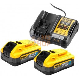 Pack 2 batteries Powerstack XR 18V 5Ah Li-Ion + charger | DEWALT Pack 2 batteries Powerstack XR 18V 5Ah Li-Ion + charger | DEWAL