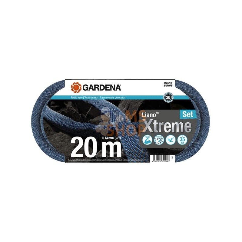 Tuyau textile Liano™ Xtreme 13 mm (1/2"), jeu de 20 m | GARDENA Tuyau textile Liano™ Xtreme 13 mm (1/2"), jeu de 20 m | GARDENAP