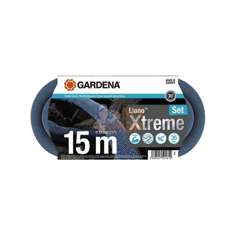 Tuyau textile Liano™ Xtreme 13 mm (1/2"), jeu de 15 m | GARDENA Tuyau textile Liano™ Xtreme 13 mm (1/2"), jeu de 15 m | GARDENAP