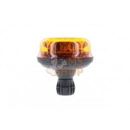 Gyrophare LED, 9W, 10-30V, ambre, montage sur poteau flexible Autoblok, rotatif, Ø130mmx131mm, PEGASUS | VIGNAL Gyrophare LED, 9