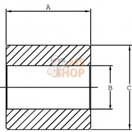 Douille fixation 50x30,4 L=62 | CUSTOMER SPECIFIC Douille fixation 50x30,4 L=62 | CUSTOMER SPECIFICPR#1127631