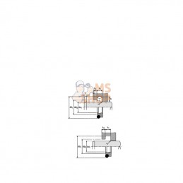 ASP222885PTFE; HALLITE; Racleur 22 x 28,8 x 5 PTFE; pièce detachée