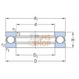 Roulement rainuré à billes (axial) | SKF Roulement rainuré à billes (axial) | SKFPR#1127919