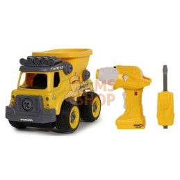 Camion benne premier kit RC 27 pièces avec tournevis sans fil | JAMARA Camion benne premier kit RC 27 pièces avec tournevis sans