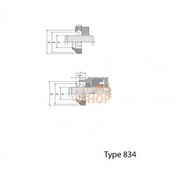 ASU5563457T; HALLITE; Racleur ASU 55x 63x4/5/7T; pièce detachée