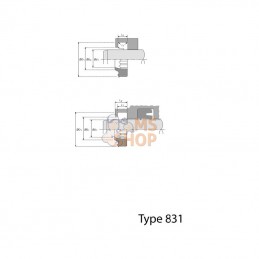 ASU5666653; HALLITE; Racleur ASU 56 x 66,6 x 5,3; pièce detachée