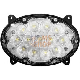 Phare de travail LED, 39 W, 3500 lm, ovale, 10/30 V, 138x93x69 mm, faisceau large, 13 LED, Kramp | KRAMP Phare de travail LED, 3