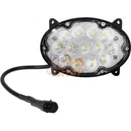 Phare de travail LED, 39 W, 3500 lm, ovale, 10/30 V, 138x93x69 mm, faisceau large, 13 LED, Kramp | KRAMP Phare de travail LED, 3