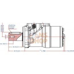 Moteur Orbit , Cardan Ø32,4-L, | WHITE Moteur Orbit , Cardan Ø32,4-L, | WHITEPR#1142356