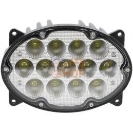 Phare de travail LED, 65 W, 5200 lm, ovale, 10/30 V, 161x110*90 mm, faisceau large, 13 LED, H4, faisceau haut/bas, Kramp | KRAMP