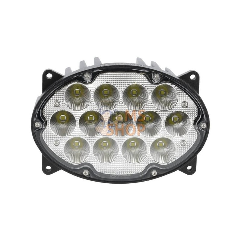 Phare de travail LED, 65 W, 5200 lm, ovale, 10/30 V, 161x110*90 mm, faisceau large, 13 LED, H4, faisceau haut/bas, Kramp | KRAMP