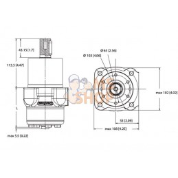 Moteur hydraulique OMPW315 | WHITE Moteur hydraulique OMPW315 | WHITEPR#1142603