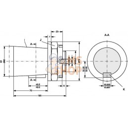 Roue moteur d’axe Ø50 cylindr | DANFOSS Roue moteur d’axe Ø50 cylindr | DANFOSSPR#1142625