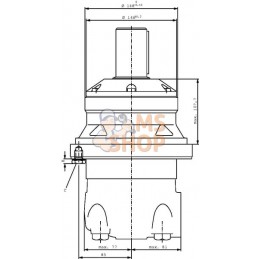 Roue moteur d’axe Ø50 cylindr | DANFOSS Roue moteur d’axe Ø50 cylindr | DANFOSSPR#1142625